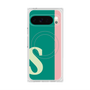 プレミアムスクエアケース with Pixelsnap［ オリジナル - initial color line - S green ］