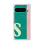 プレミアムスクエアケース with Pixelsnap［ オリジナル - initial color line - S green ］