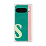 プレミアムスクエアケース with Pixelsnap［ オリジナル - initial color line - S green ］