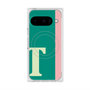 プレミアムスクエアケース with Pixelsnap［ オリジナル - initial color line - T green ］