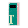 プレミアムスクエアケース with Pixelsnap［ オリジナル - initial color line - T green ］