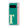 プレミアムスクエアケース with Pixelsnap［ オリジナル - initial color line - T green ］