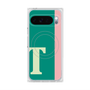 プレミアムスクエアケース with Pixelsnap［ オリジナル - initial color line - T green ］