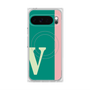 プレミアムスクエアケース with Pixelsnap［ オリジナル - initial color line - V green ］