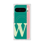 プレミアムスクエアケース with Pixelsnap［ オリジナル - initial color line - W green ］