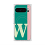 プレミアムスクエアケース with Pixelsnap［ オリジナル - initial color line - W green ］