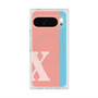 プレミアムスクエアケース with Pixelsnap［ オリジナル - initial color line - X pink ］