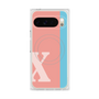 プレミアムスクエアケース with Pixelsnap［ オリジナル - initial color line - X pink ］