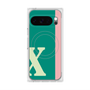 プレミアムスクエアケース with Pixelsnap［ オリジナル - initial color line - X green ］