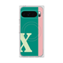 プレミアムスクエアケース with Pixelsnap［ オリジナル - initial color line - X green ］