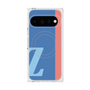 プレミアムスクエアケース with Pixelsnap［ オリジナル - initial color line - Z blue ］
