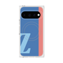 プレミアムスクエアケース with Pixelsnap［ オリジナル - initial color line - Z blue ］