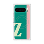 プレミアムスクエアケース with Pixelsnap［ オリジナル - initial color line - Z green ］