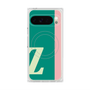 プレミアムスクエアケース with Pixelsnap［ オリジナル - initial color line - Z green ］