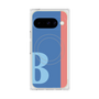 プレミアムスクエアケース with Pixelsnap［ オリジナル - initial color line - B blue ］