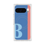 プレミアムスクエアケース with Pixelsnap［ オリジナル - initial color line - B blue ］