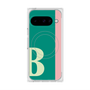 プレミアムスクエアケース with Pixelsnap［ オリジナル - initial color line - B green ］