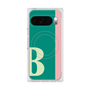 プレミアムスクエアケース with Pixelsnap［ オリジナル - initial color line - B green ］