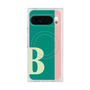プレミアムスクエアケース with Pixelsnap［ オリジナル - initial color line - B green ］