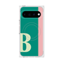プレミアムスクエアケース with Pixelsnap［ オリジナル - initial color line - B green ］