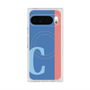 プレミアムスクエアケース with Pixelsnap［ オリジナル - initial color line - C blue ］
