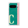 プレミアムスクエアケース with Pixelsnap［ オリジナル - initial color line - C green ］