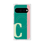 プレミアムスクエアケース with Pixelsnap［ オリジナル - initial color line - C green ］