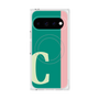 プレミアムスクエアケース with Pixelsnap［ オリジナル - initial color line - C green ］