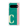 プレミアムスクエアケース with Pixelsnap［ オリジナル - initial color line - C green ］