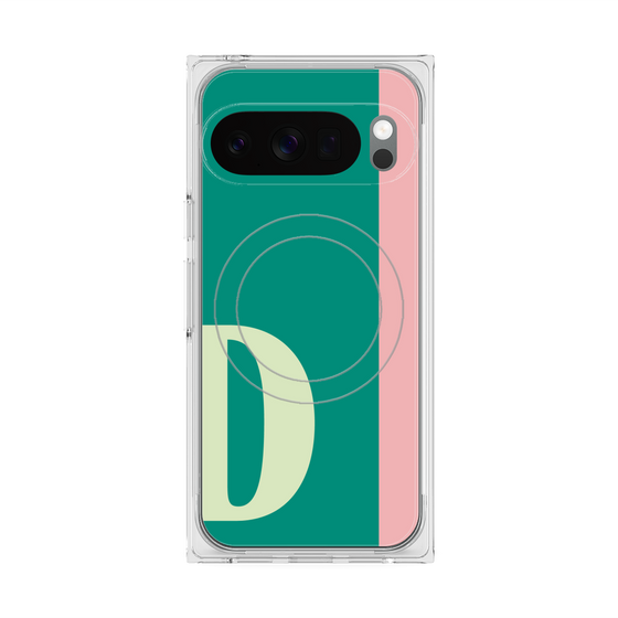 プレミアムスクエアケース with Pixelsnap［ オリジナル - initial color line - D green ］