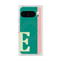 プレミアムスクエアケース with Pixelsnap［ オリジナル - initial color line - E green ］
