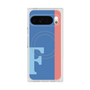 プレミアムスクエアケース with Pixelsnap［ オリジナル - initial color line - F blue ］