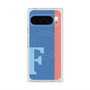 プレミアムスクエアケース with Pixelsnap［ オリジナル - initial color line - F blue ］