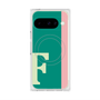 プレミアムスクエアケース with Pixelsnap［ オリジナル - initial color line - F green ］