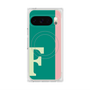 プレミアムスクエアケース with Pixelsnap［ オリジナル - initial color line - F green ］