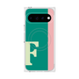プレミアムスクエアケース with Pixelsnap［ オリジナル - initial color line - F green ］