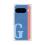 プレミアムスクエアケース with Pixelsnap［ オリジナル - initial color line - G blue ］