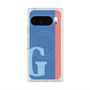プレミアムスクエアケース with Pixelsnap［ オリジナル - initial color line - G blue ］