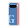 プレミアムスクエアケース with Pixelsnap［ オリジナル - initial color line - G blue ］