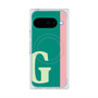 プレミアムスクエアケース with Pixelsnap［ オリジナル - initial color line - G green ］