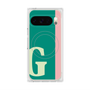 プレミアムスクエアケース with Pixelsnap［ オリジナル - initial color line - G green ］
