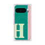 プレミアムスクエアケース with Pixelsnap［ オリジナル - initial color line - H green ］