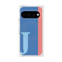 プレミアムスクエアケース with Pixelsnap［ オリジナル - initial color line - J blue ］