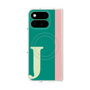 プレミアムスクエアケース with Pixelsnap［ オリジナル - initial color line - J green ］