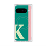 プレミアムスクエアケース with Pixelsnap［ オリジナル - initial color line - K green ］