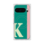 プレミアムスクエアケース with Pixelsnap［ オリジナル - initial color line - K green ］