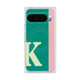 プレミアムスクエアケース with Pixelsnap［ オリジナル - initial color line - K green ］