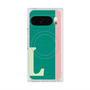 プレミアムスクエアケース with Pixelsnap［ オリジナル - initial color line - L green ］