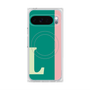 プレミアムスクエアケース with Pixelsnap［ オリジナル - initial color line - L green ］
