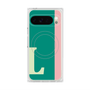 プレミアムスクエアケース with Pixelsnap［ オリジナル - initial color line - L green ］